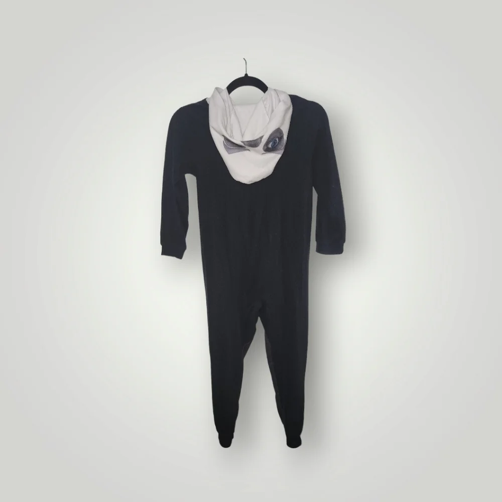 Fortnite Skull Trooper Union Suit Boys 8 Pajamas Black white